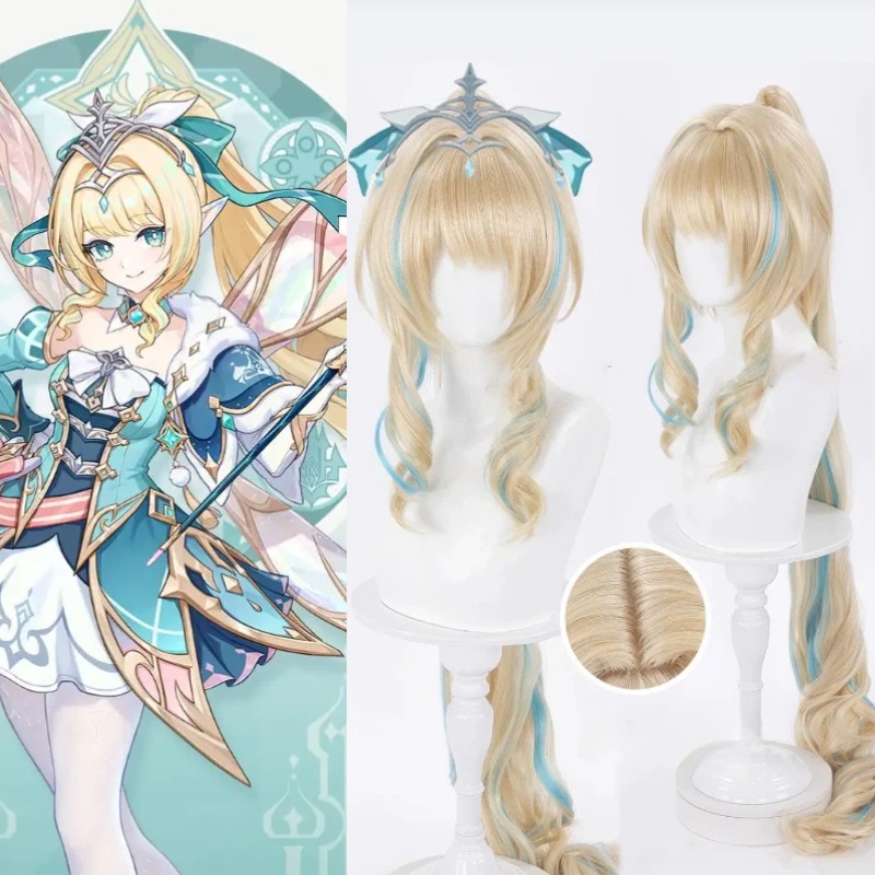 Anime Cosplay Long Hair - Game Genshin Impact Vesna Strivozha Cosplaypruik