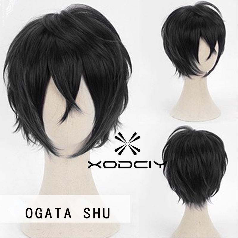 Anime Cosplay Kiss - Engage Kiss Ogata Shu Pruiken Zwart