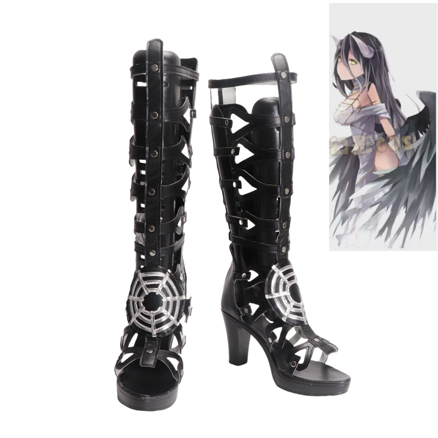 Anime Cosplay Albedo - Anime Overlord Albedo Cosplay Schoenen Halloween