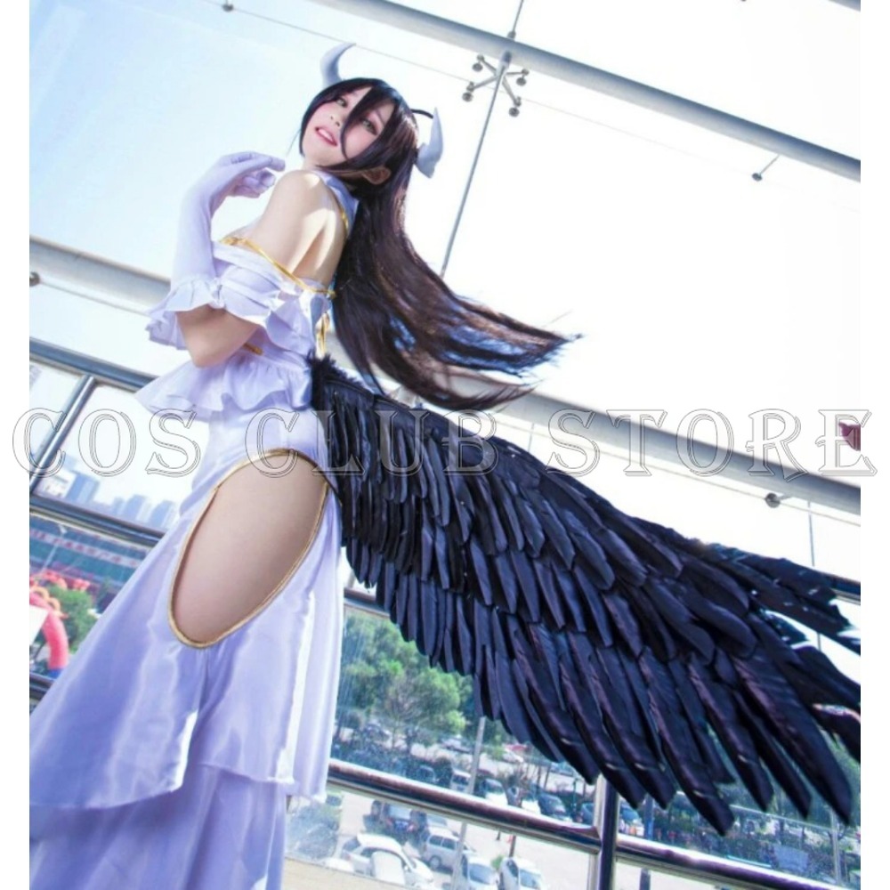 Anime Cosplay Albedo - Anime Opperheer Jurken Cosplay Hoorns Opperheer