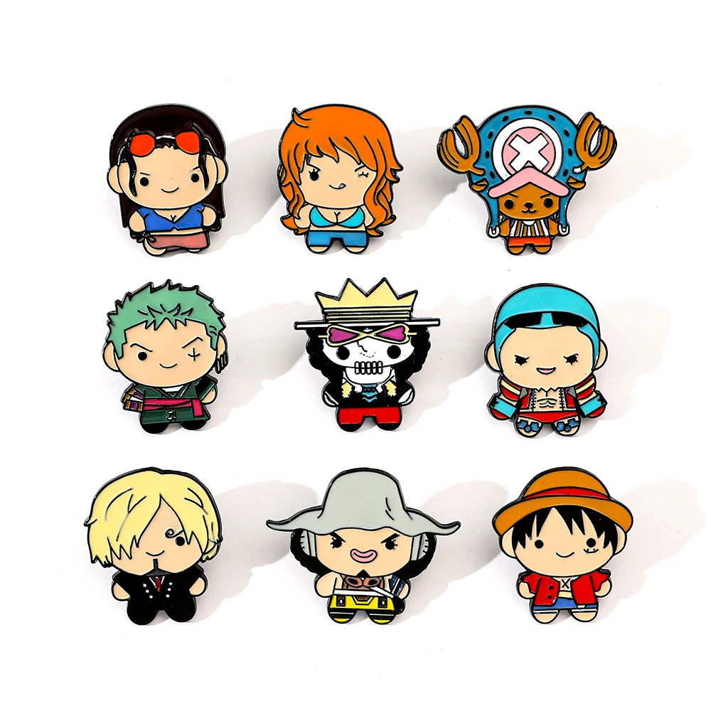 Anime Cosplay One Piece - 9 stuks creatieve cartoon broche anime
