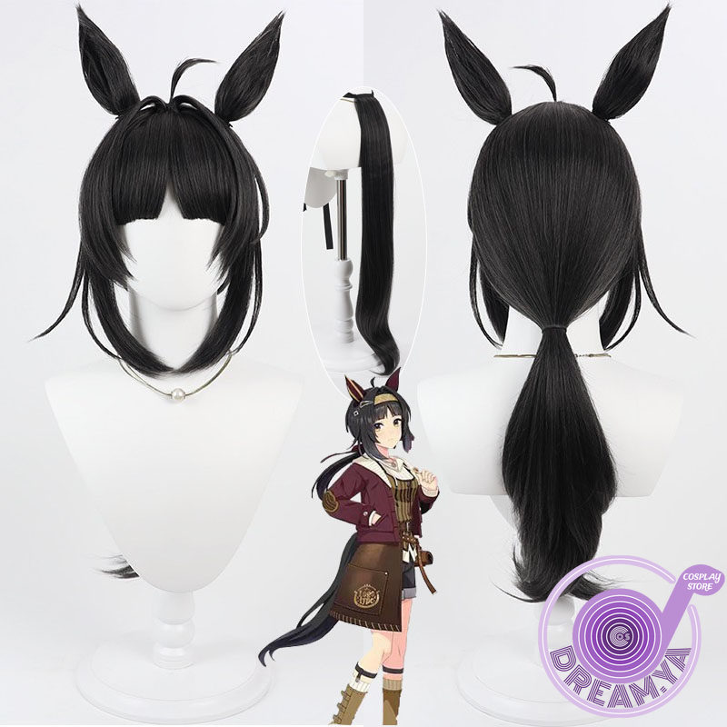 Anime Cosplay Long Hair - Logotype Cosplay Pruik Uma Musume Pretty