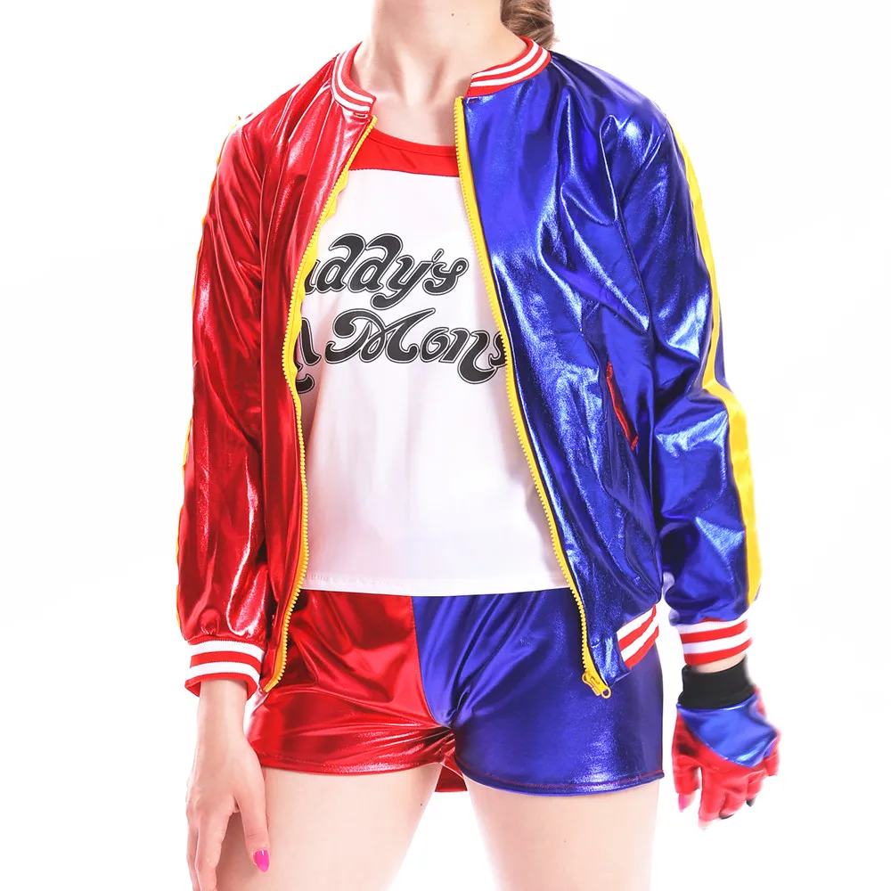 Anime Harley Quinn Cosplay - Harley Kostuums Cosplay Suicide Quinzel Kids