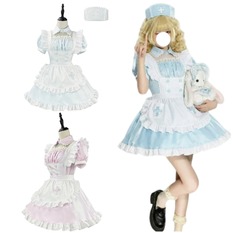 Anime Cosplay Nurse - Anime Verpleegster Uniform Set Cosplay Kostuum