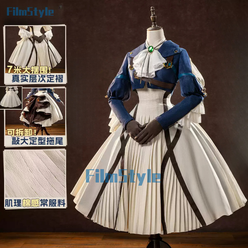 Violet Evergarden Cosplay Kost - Violet Evergarden Dress recensie en prijs