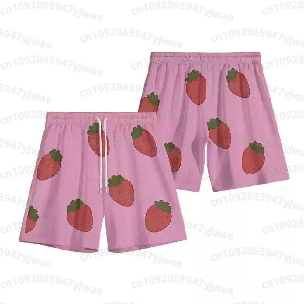 2026 Heren Roze Aardbei Korte  - Anime Cosplay Roleplay recensie en prijs