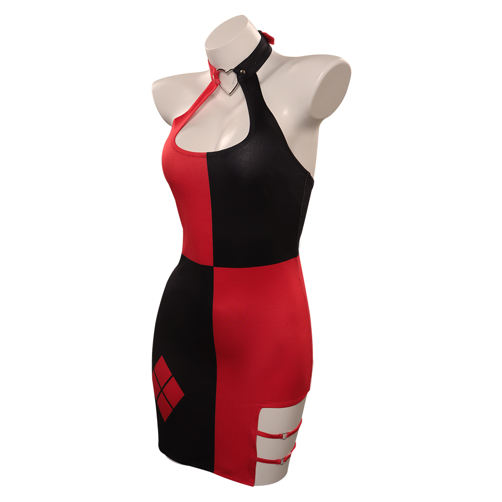 Quinzel Cosplay Kostuum Volwas - Anime Harley Quinn Cosplay recensie en prijs