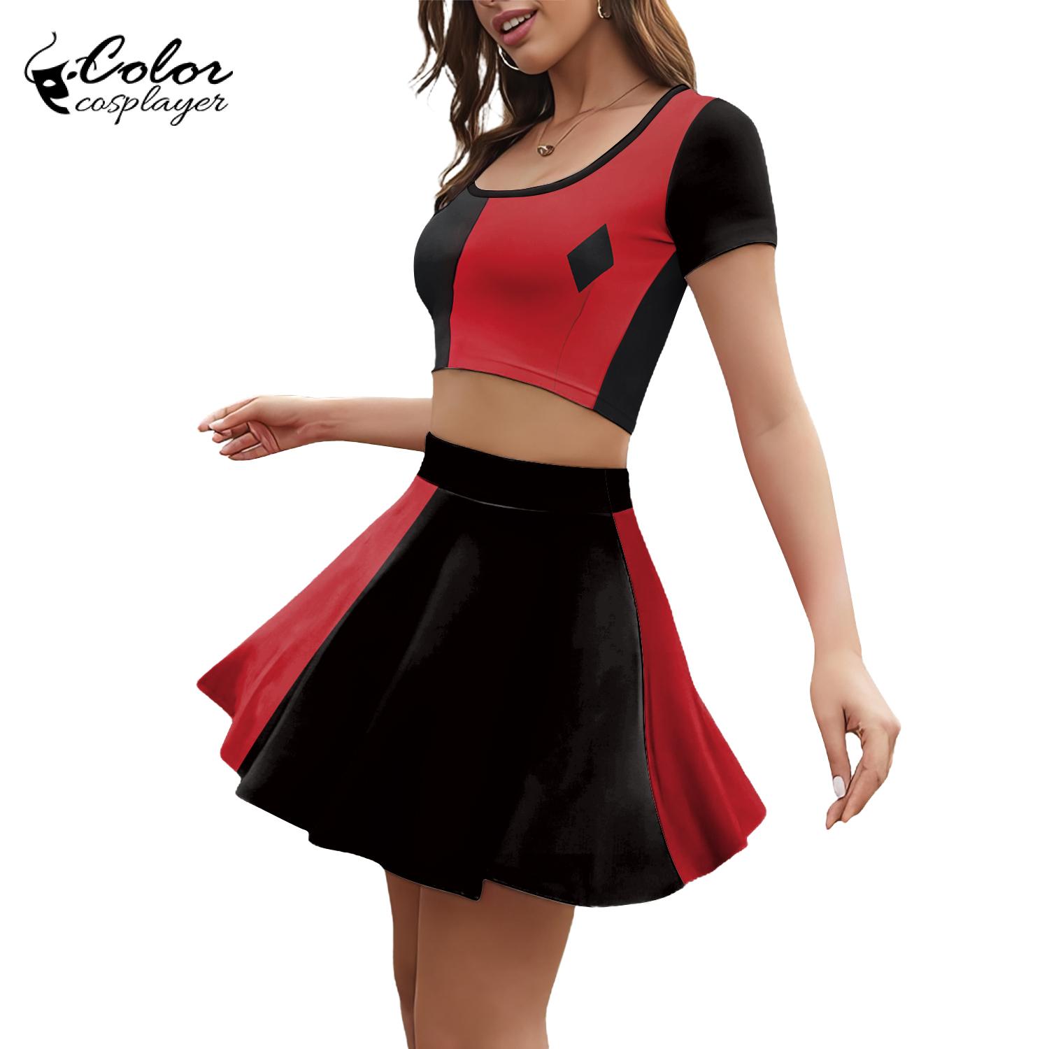 Kleur Cosplayer Film Clown Vro - Anime Harley Quinn Cosplay recensie en prijs