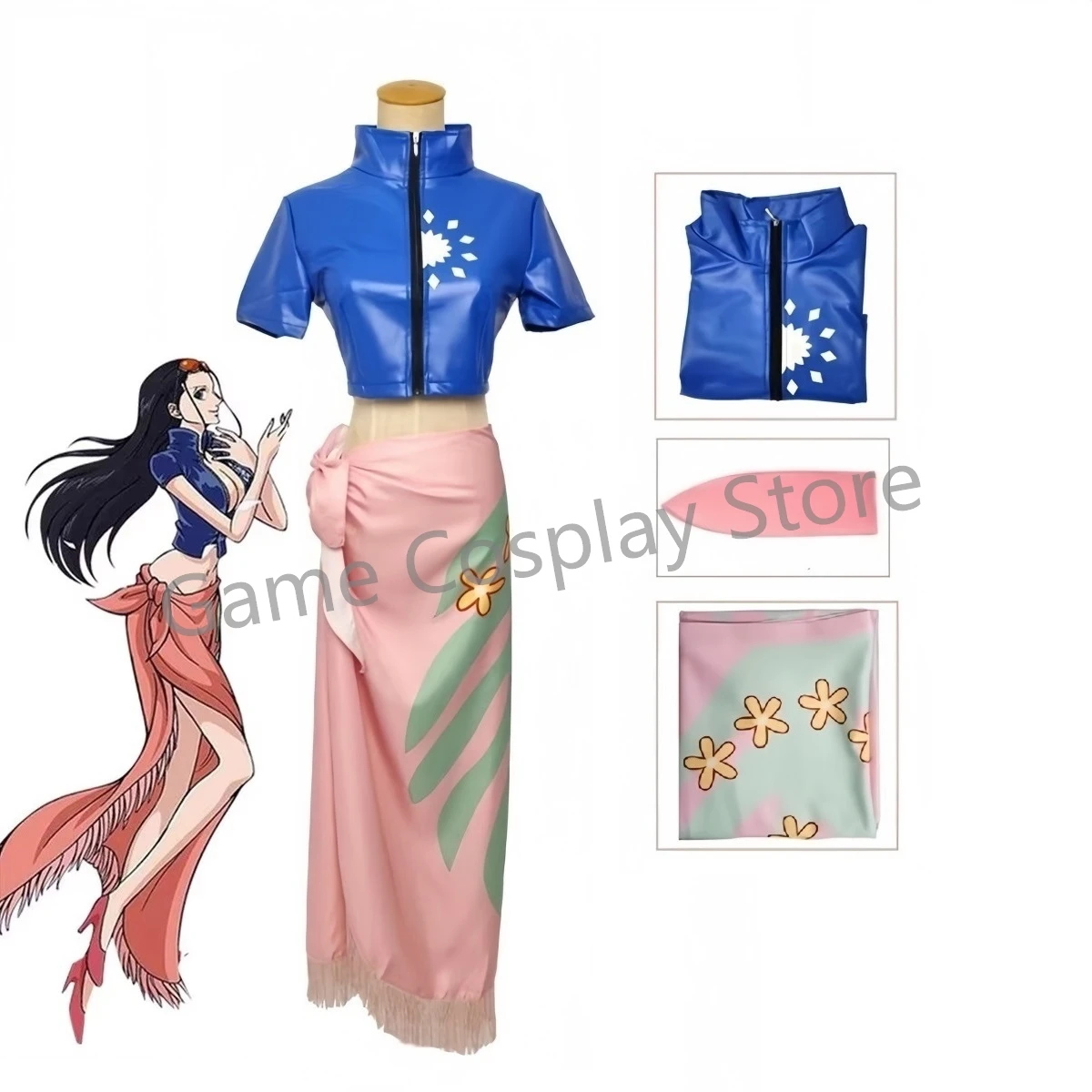 Nico Robin Cosplay Kostuum Jur - Anime Cosplay Nico Robin recensie en prijs