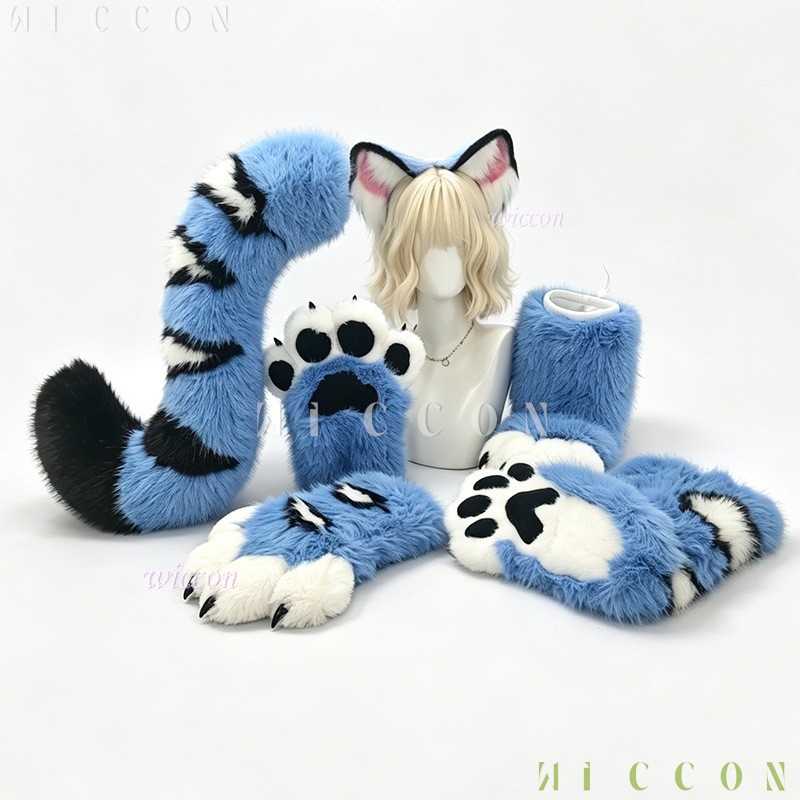 Derpyy Blue Tiger Fursuit Oren - Anime Cosplay Outfits For Women recensie en prijs