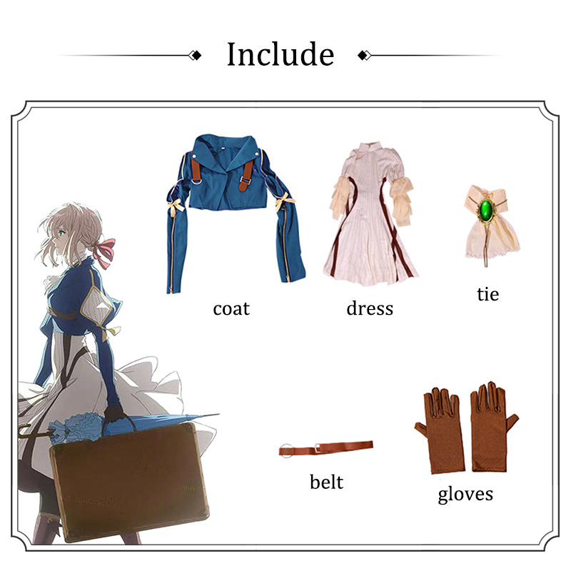 Violet Evergarden Cosplay Kost - Violet Evergarden Dress recensie en prijs