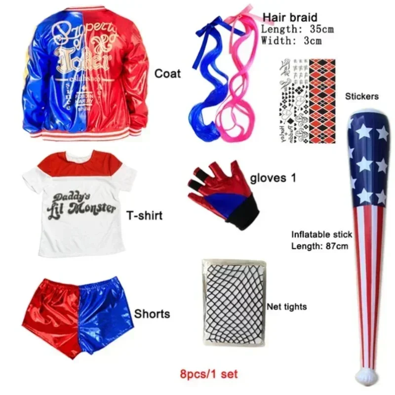 2025Carnival Kids Girls Suicid - Anime Harley Quinn Cosplay recensie en prijs